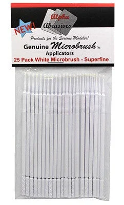 Microdental 1303 Alpha Micromicrodental Sh White Superfine Applicator (25/Pk) - Solo Brush
