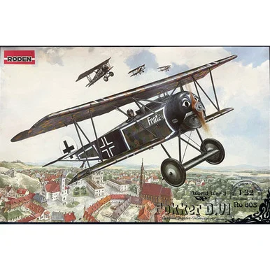 Roden 603 Fokker D.VI WWI BiPlane 1/32 Scale Model Kit