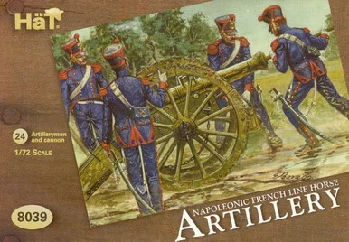 HaT Industrie 8039 Horse Artillery of the Line 1/72 Scale Model Kit - Hat Industries