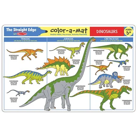 Color A Mat Dinosaurs - Melissa & Doug, LLC