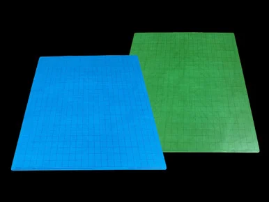 96465F - Factory-Second Battlemat™ 1" Reversible Blue-Green Squares (23 ½" x 26" Playing Surface)