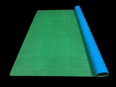 97465F - Factory-Second Megamat® 1" Reversible Blue-Green Squares (34½" x 48" Playing Surface)