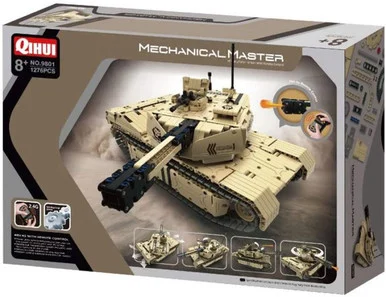 Qihui 9801 Tech Bricks R/C Tank Tan