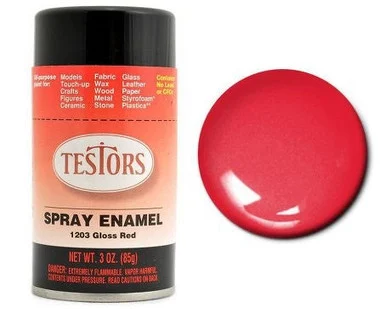 Testors 1203 Red Enamel Spray 3oz