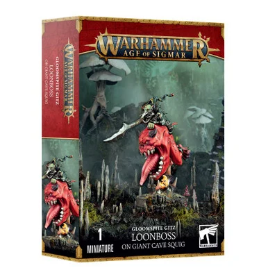 GW89-35 GLOOMSPITE GITZ: LOONBOSS ON GIANT CAVE SQUIG
