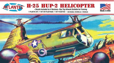 Atlantis Models A502 H-25 Army Mule HUP-2 Helicopter 1/48 Scale Model Kit