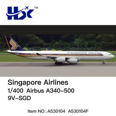 Singapore Airlines Airbus A340-500 Flaps Down 9V-SGD A530104F 1:400