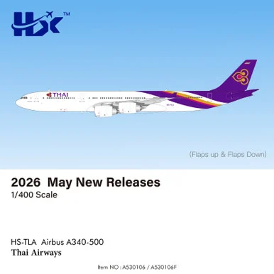 Thai Airways A340-500 Reg: HS-TLA A530106 Scale 1:400