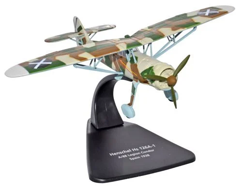 Henschel Hs 126A, Legion Condor 1938, 1:72 Scale Model - Oxford Diecast