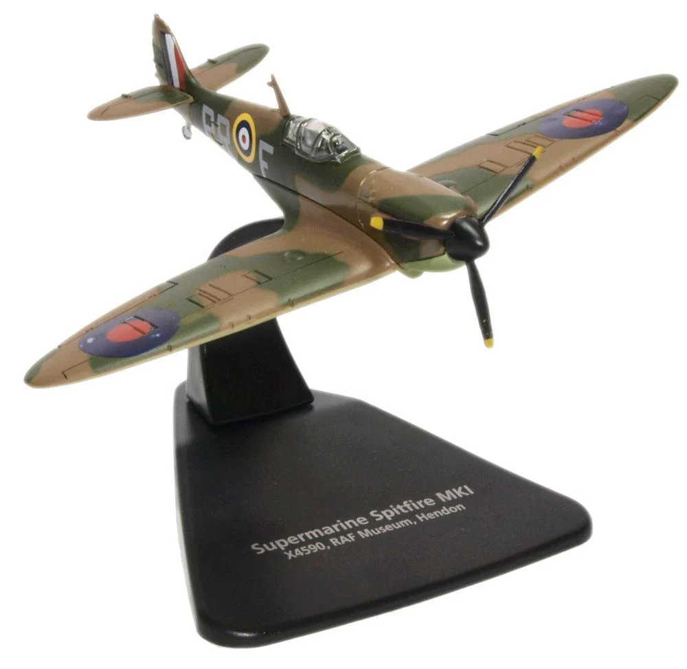 Supermarine Spitfire MK I, No 609 (West Riding) Squadron RAF, 1940,1:72 Scale Model - Oxford Diecast