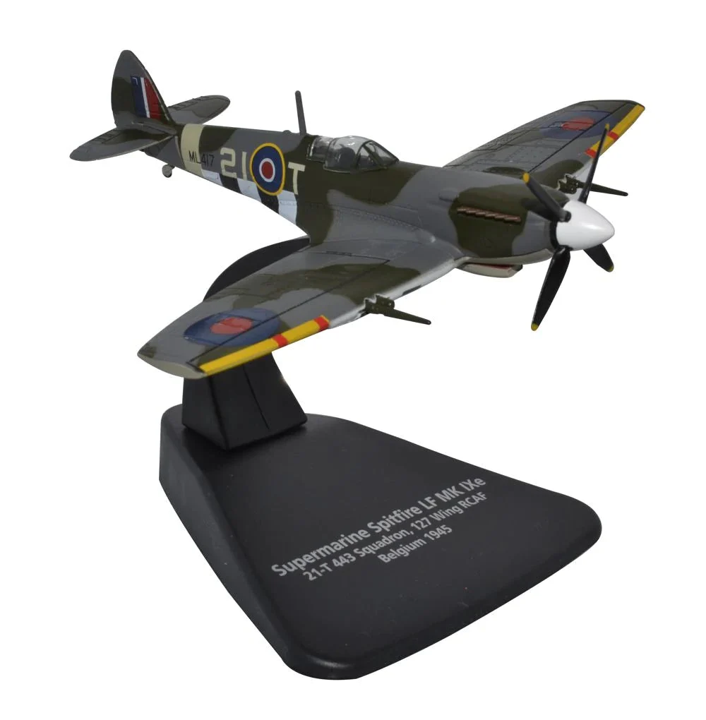 Supermarine Spitfire LF Mk. IXe, 443 Squadron RCAF 1945,1:72 Scale Model - Oxford Diecast