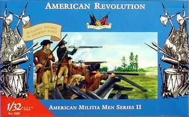 Accurate Figures 3209 American Revolution Militia Men Series II 1/32 Scale Model Kit Scale Figures