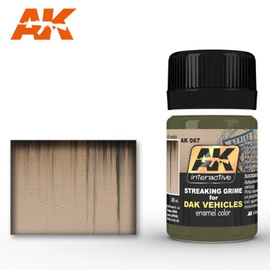 AK067 - Enamel Effects: Streaking Grime for DAK Vehicles