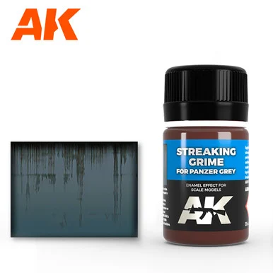 AK069 - Enamel Effects: Streaking Grime for Panzer Grey