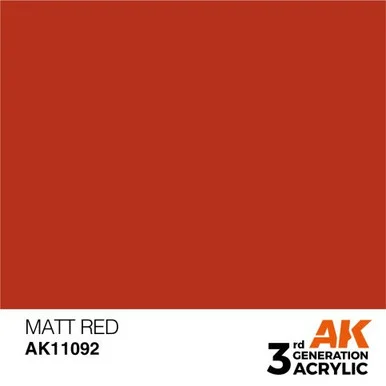 3G 092 - Matt Red - AK11092