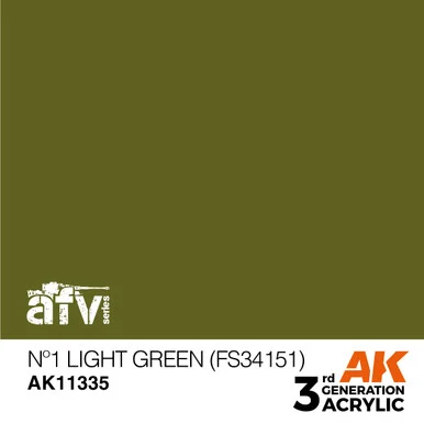 3G AFV 335 - Nº1 Light Green (FS34151) - 11335