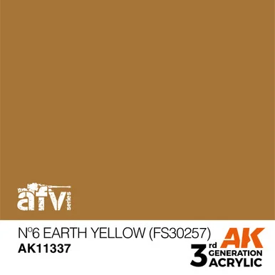3G AFV 337 - Nº6 Earth Yellow (FS30257) - AK11337