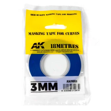 AK Interactive 9183 Masking Tape for Curves 3mm