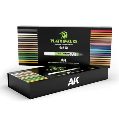 AK Interactive AKM150 Special Box Playmarkers, 34 Colors