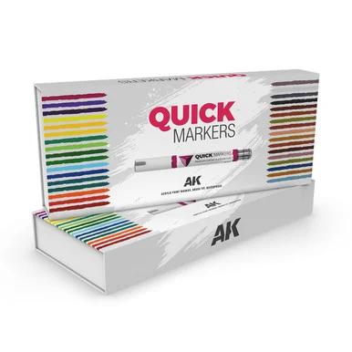 AK Interactive AKMQ150 Special Box Quick Markers, 34 Colors