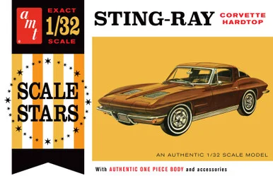 AMT 1112 1963 Chevy Corvette Stingray 1/32 Scale Model Kit