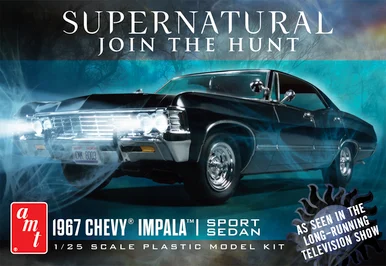 AMT 1124 1967 Chevy Impala 4-Door Supernatural 1/25 Scale Model Kit
