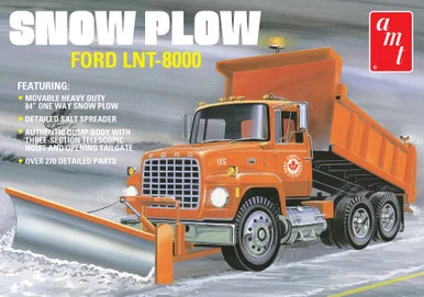 AMT 1178 Ford LNT-8000 Snow Plow 1/25 Scale Model Kit