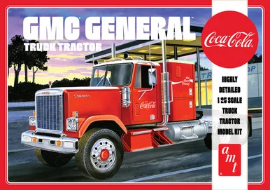 AMT 1179 1976 GMC General Semi Tractor Coca-Cola 1/25 Scale Model Kit