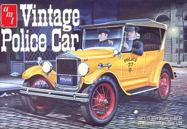 AMT 1182 1927 Ford T Vintage Police Car 1/25 Scale Model Kit