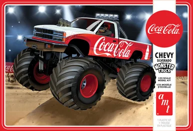 AMT 1184 1988 Chevy Silverado Monster Truck Coca-Cola 1/25 Scale Model Kit