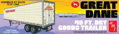 AMT 1185 Great Dane Dry Goods Semi Trailer 1/25 Scale Model Kit