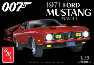 AMT 1187 James Bond 1971 Ford Mustang Mach I 1/25 Scale Model Kit
