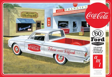 AMT 1189 1960 Ford Ranchero w-Coke Chest Coca-Cola 1/25 Scale Model Kit