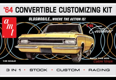 AMT 1200 1964 Olds Cutlass F-85 Convertible 1/25 Scale Model Kit
