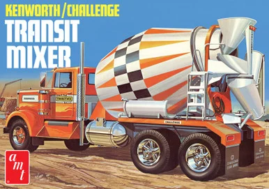 AMT 1215 Kenworth /Challenge Transit Cement Mixer 1/25 Scale Model Kit