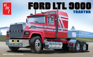 AMT 1238 Ford LTL 9000 Semi Tractor 1/24 Scale Model Kit