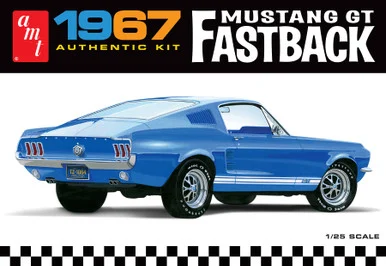 AMT 1241 1967 Ford Mustang GT Fastback 1/25 Scale Model Kit