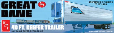AMT 1249 Great Dane 40' Reefer Trailer 1/25 Scale Model Kit