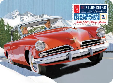 AMT 1251 1953 Studebaker Starliner w/ Collector Tin 1/25 Scale Model Kit