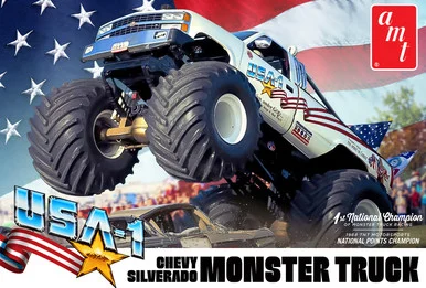 AMT 1252 USA-1 Chevy Silverado Monster Truck 1/25 Scale Model Kit