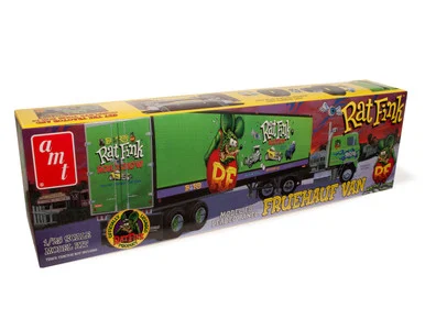 AMT 1292 Fruehauf Beaded Van Trailer Hauler Rat Fink 1/25 Scale Model Kit