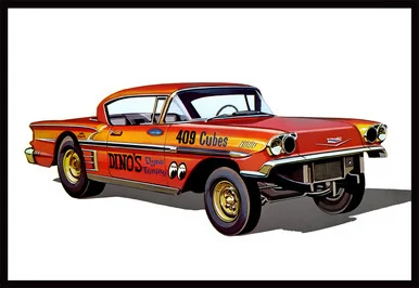AMT 1301 1958 Chevy Impala Hardtop "Ala Impala" 1/25 Scale Model Kit