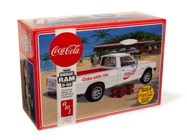 AMT 1306 1980 Dodge Ram D-50 Pickup Coke 1/25 Scale Model Kit