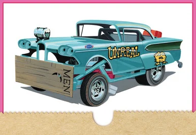 AMT AMT1321 1958 Edsel Funny Car Unreal 1/25 Scale Model Kit