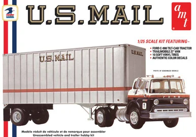 1/25 Ford C600 US Mail Truck w/USPS Trailer - 1326