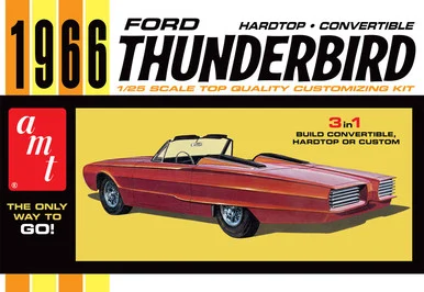 AMT 1328 1966 Ford Thunderbird Hardtop/Convertible 1/25 Scale Model Kit