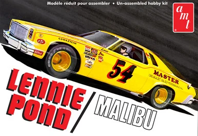 AMT 1352 Lennie Pond 1974 Chevy Malibu Stock Car 1/25 Scale Model Kit