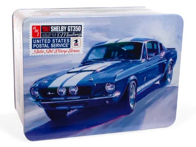 AMT 1356 1967 Shelby GT350 USPS Stamp Series Tin 1/25 Scale Model Kit