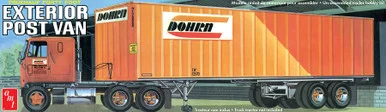 AMT 1357 40' Fruehauf Exterior Post Trailer Dohrn 1/25 Scale Model Kit