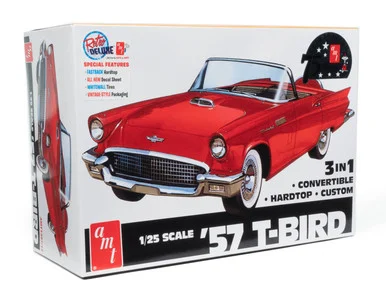 AMT 1397 1957 Ford Thunderbird '3 In 1' 1/25 Scale Model Kit